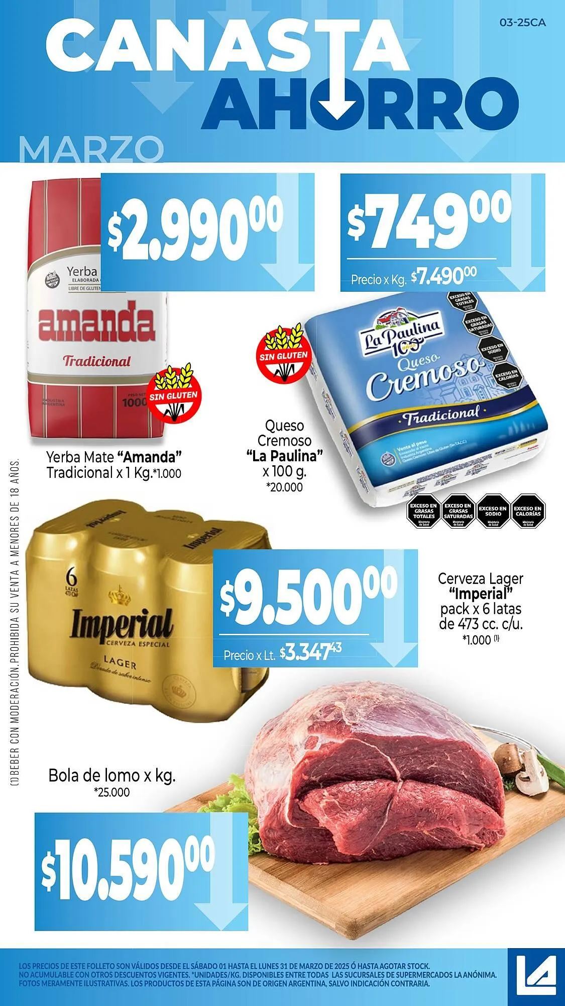 Ofertas de Catálogo La Anonima 1 de marzo al 31 de marzo 2025 - Página 1 del catálogo