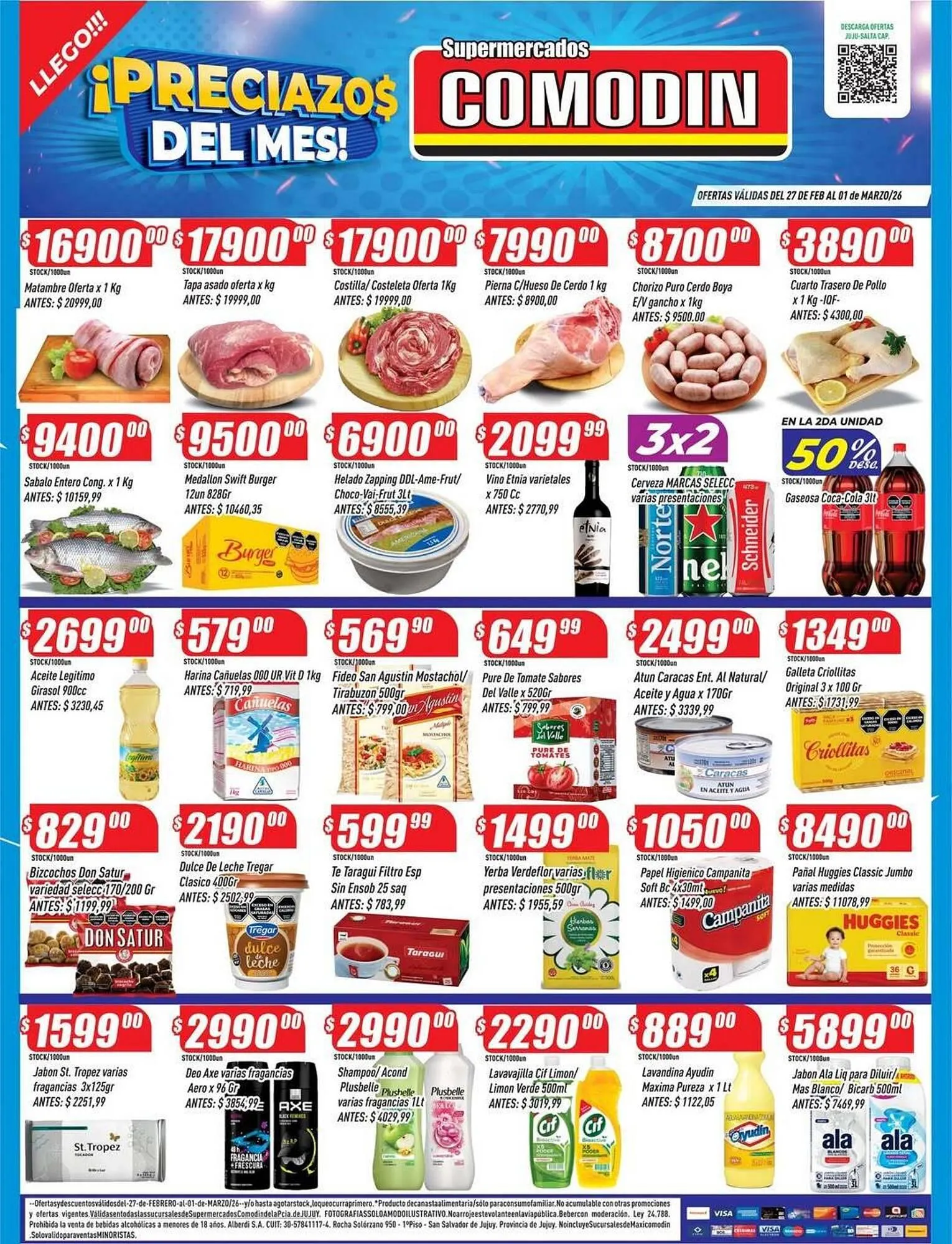 Ofertas de Catálogo Supermercados Comodin 27 de febrero al 1 de marzo 2026 - Página 1 del catálogo