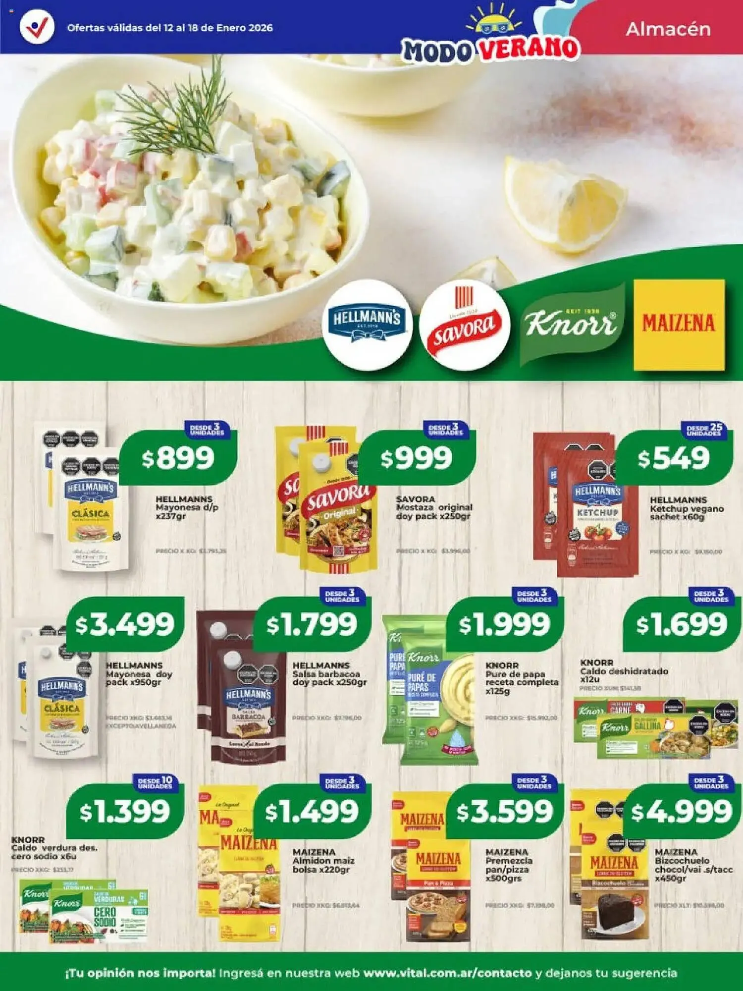 Ofertas de Catálogo Supermayorista Vital 12 de enero al 18 de enero 2026 - Página 14 del catálogo
