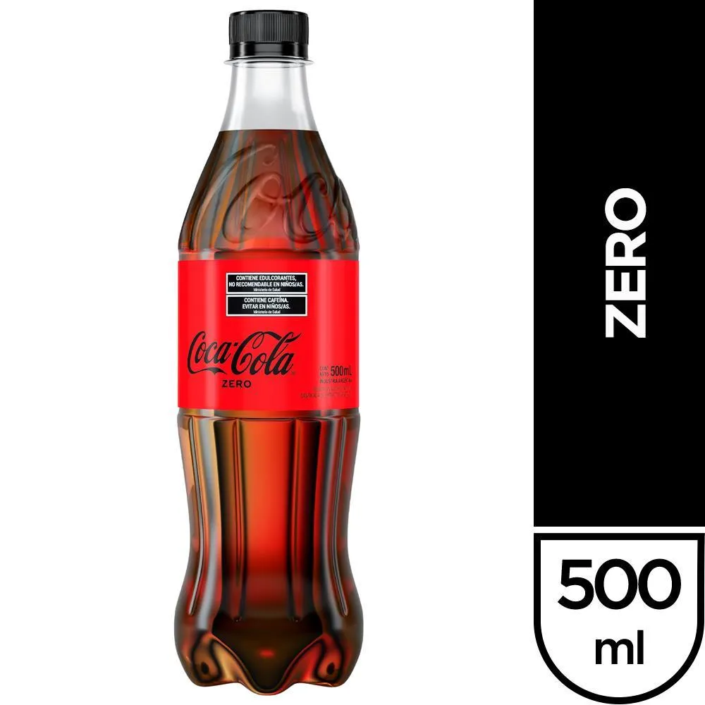 Gaseosa Coca-Cola Zero 500 Ml