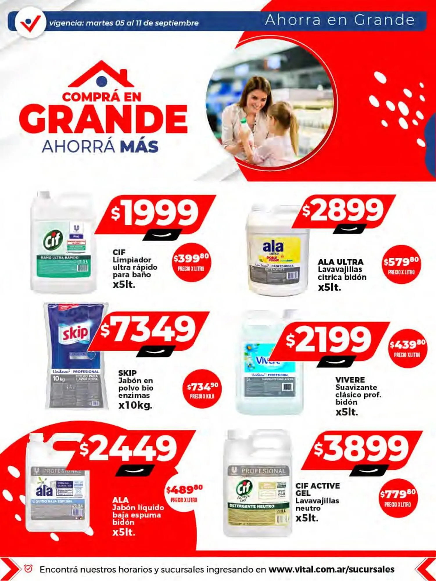 Ofertas de Catálogo Supermayorista Vital 6 de septiembre al 11 de septiembre 2023 - Página 19 del catálogo