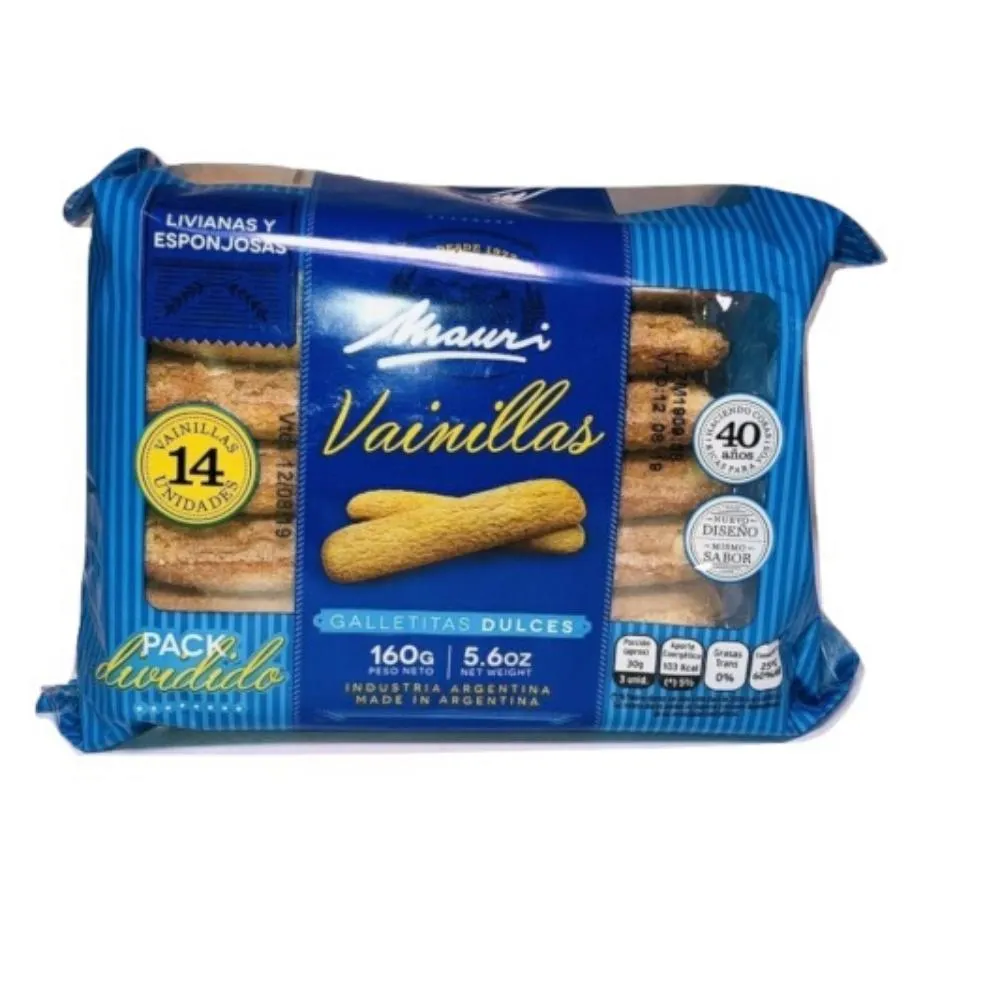 GALLETITAS DULCES MAURI VAINILLA X 160Grs