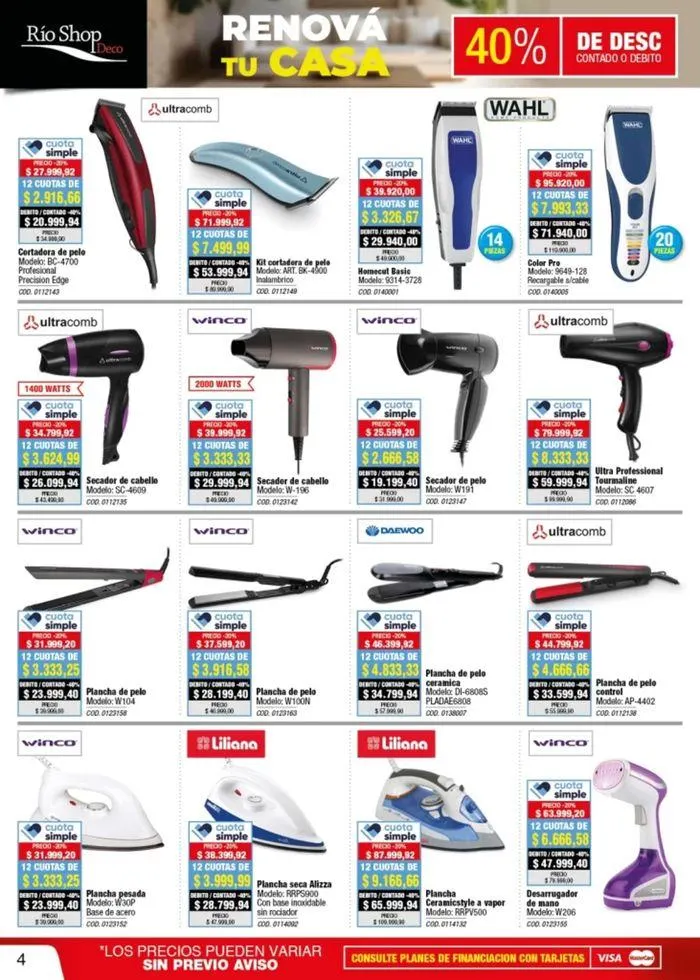 Ofertas de Ofertas Rio Shop Deco 20 de agosto al 3 de septiembre 2024 - Página 34 del catálogo