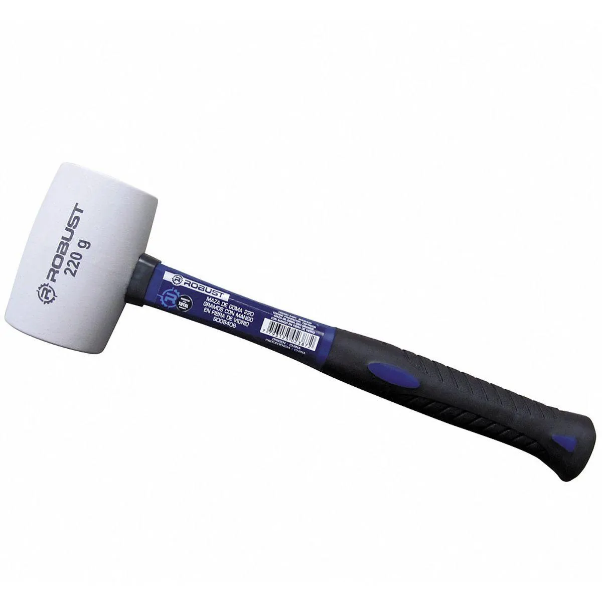 Maza de Goma con Mango de Fibra 220 Grs Robust