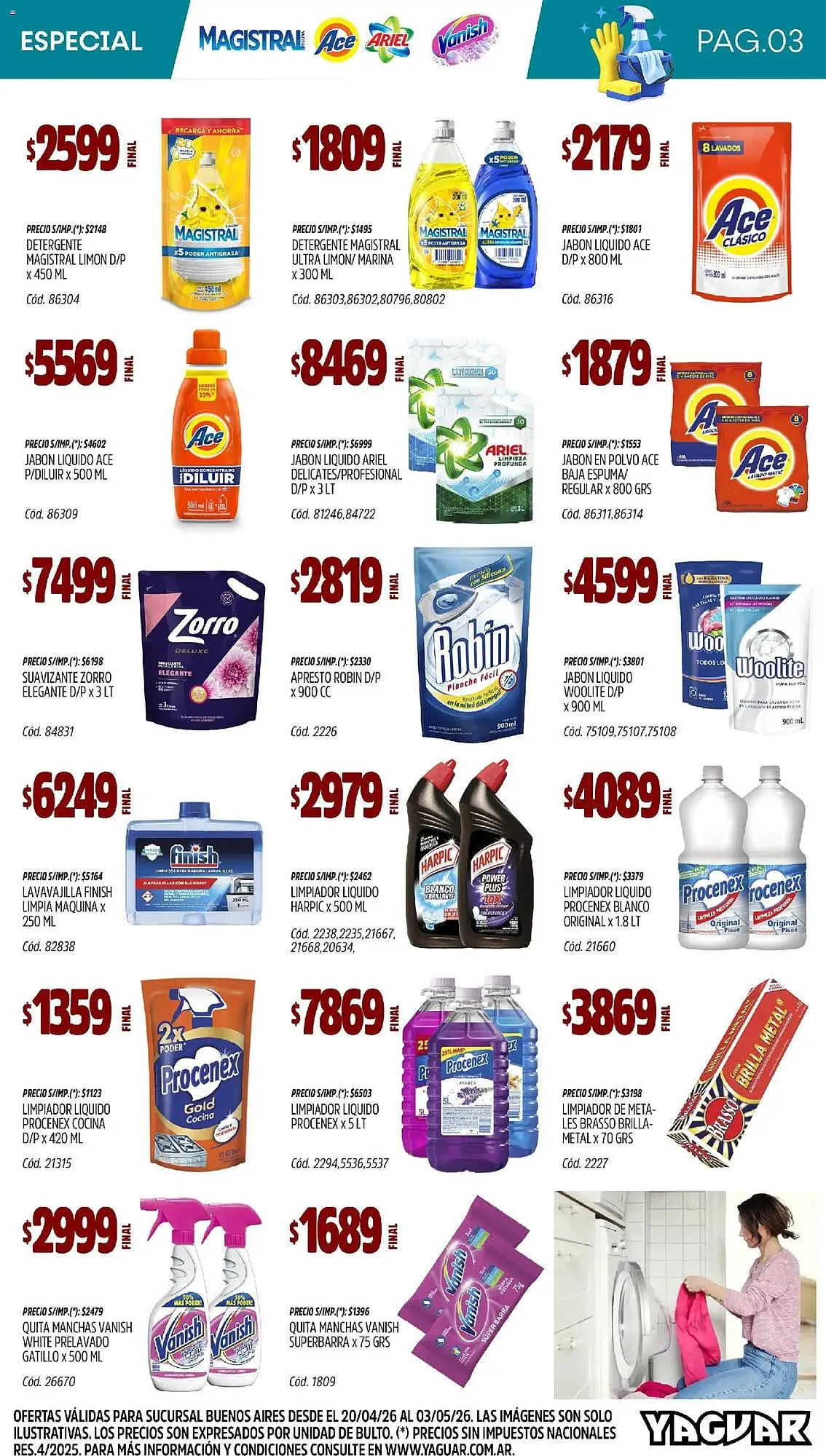 Ofertas de Catálogo Supermercados Yaguar 20 de abril al 3 de mayo 2026 - Página 3 del catálogo