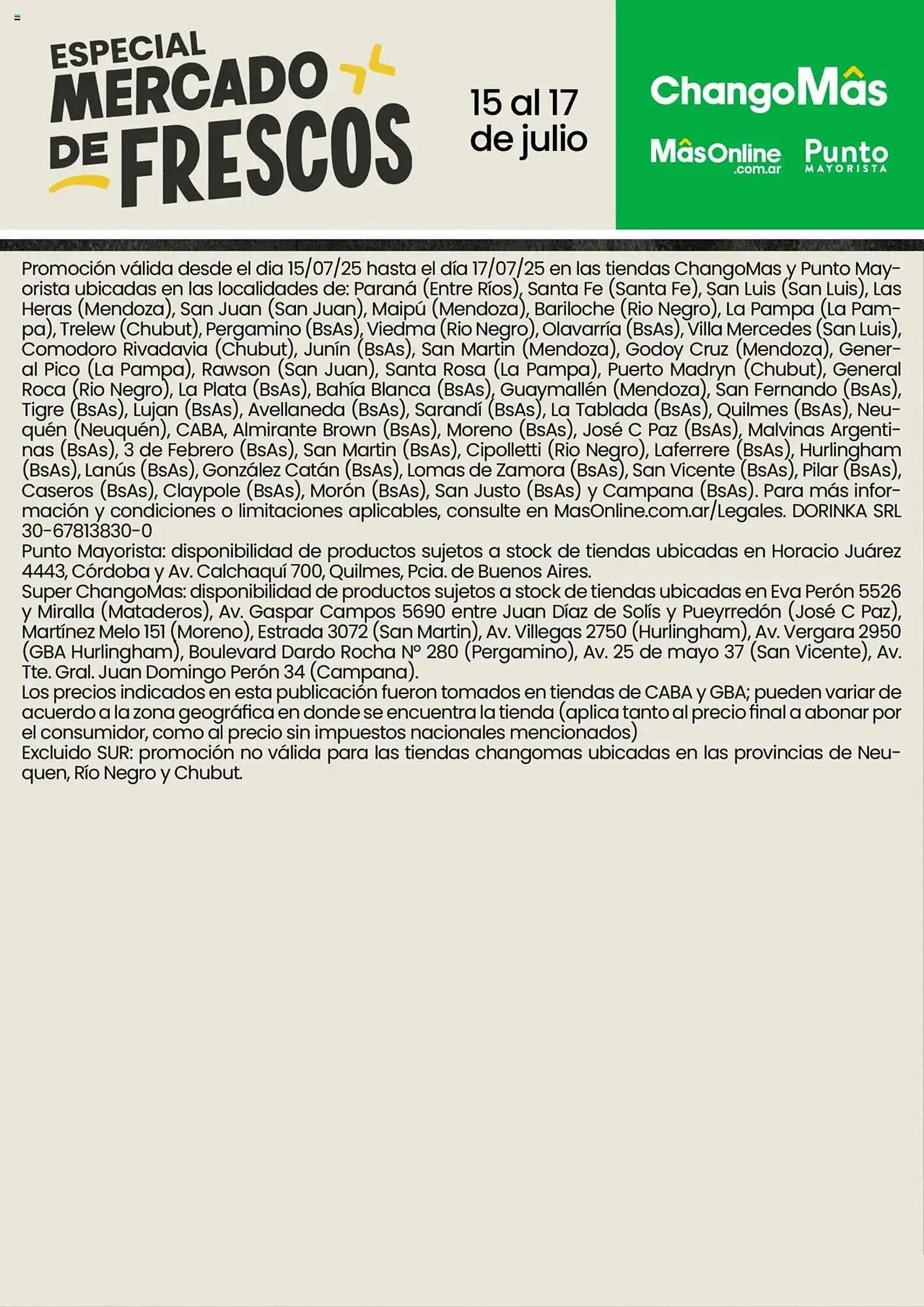 Ofertas de Catálogo Changomas 15 de julio al 17 de julio 2025 - Página 2 del catálogo