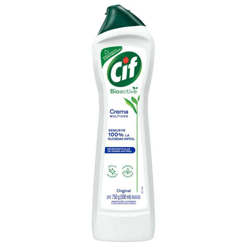 Limpiador en crema CIF Bioactive Original 500 ml