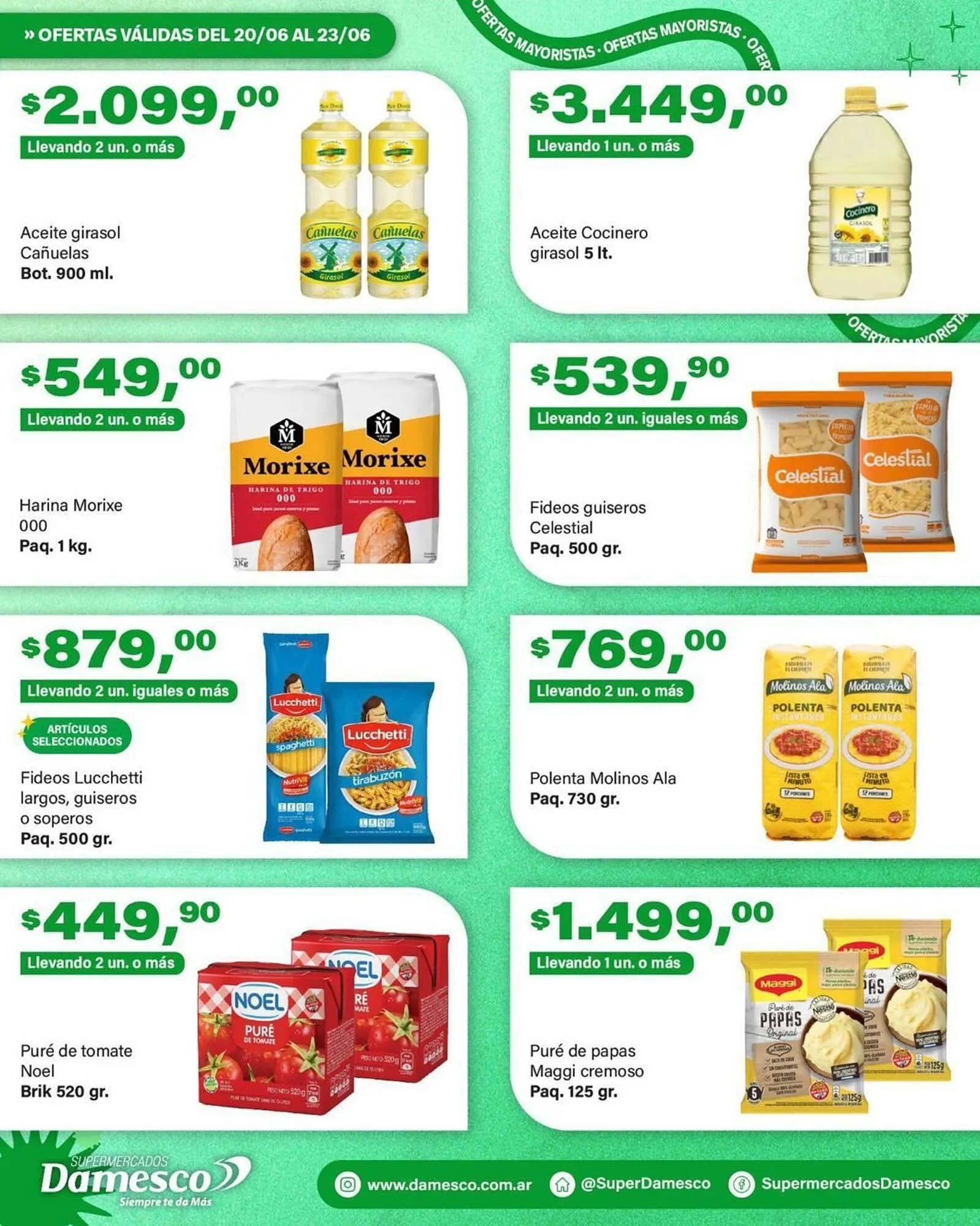 Ofertas de Catálogo Supermercados Damesco 20 de junio al 23 de junio 2026 - Página 1 del catálogo
