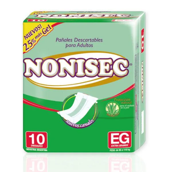 Pañales Nonisec Clasicos Unisex Xg