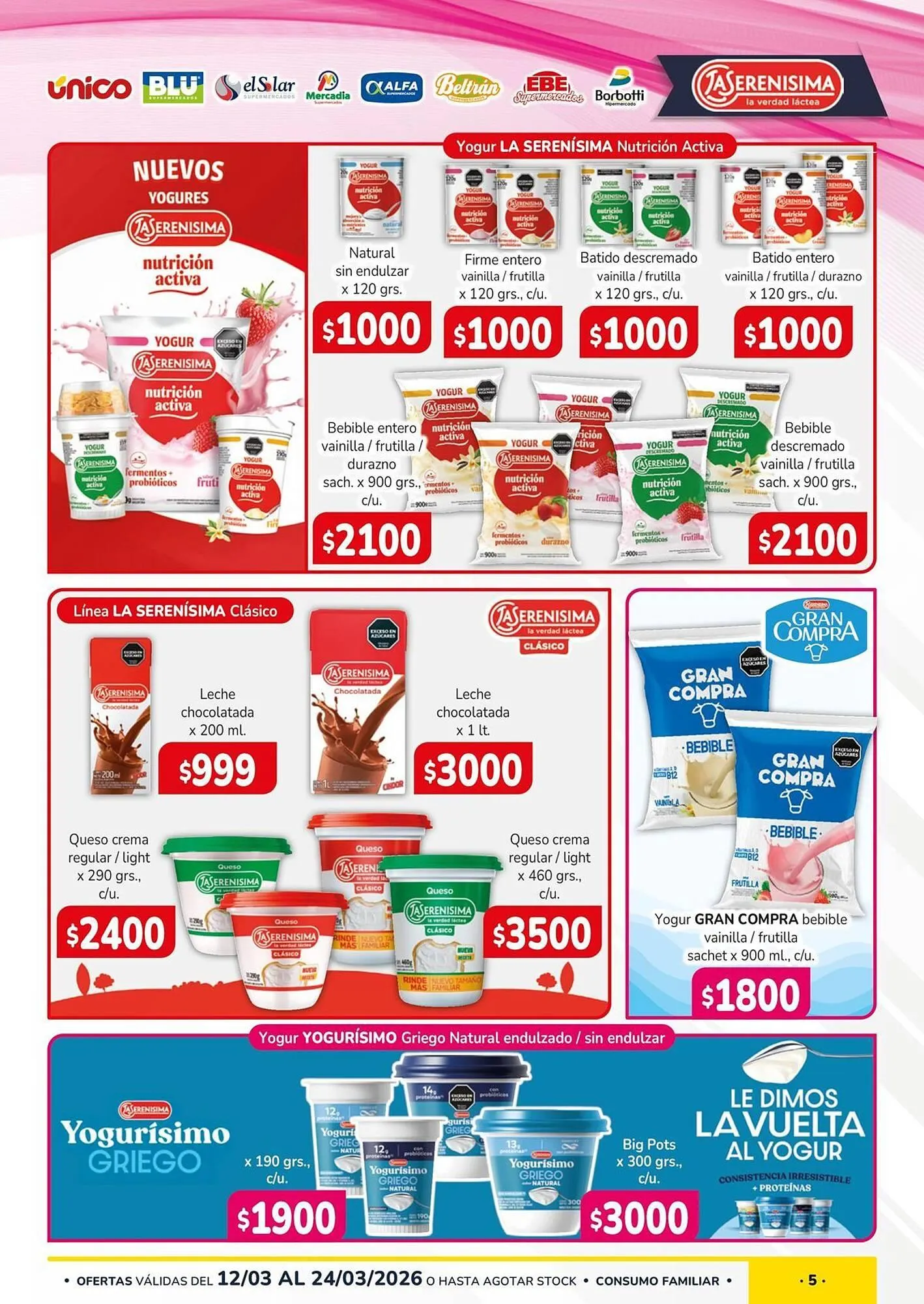 Ofertas de Catálogo Unico Supermercados 12 de marzo al 24 de marzo 2026 - Página 5 del catálogo