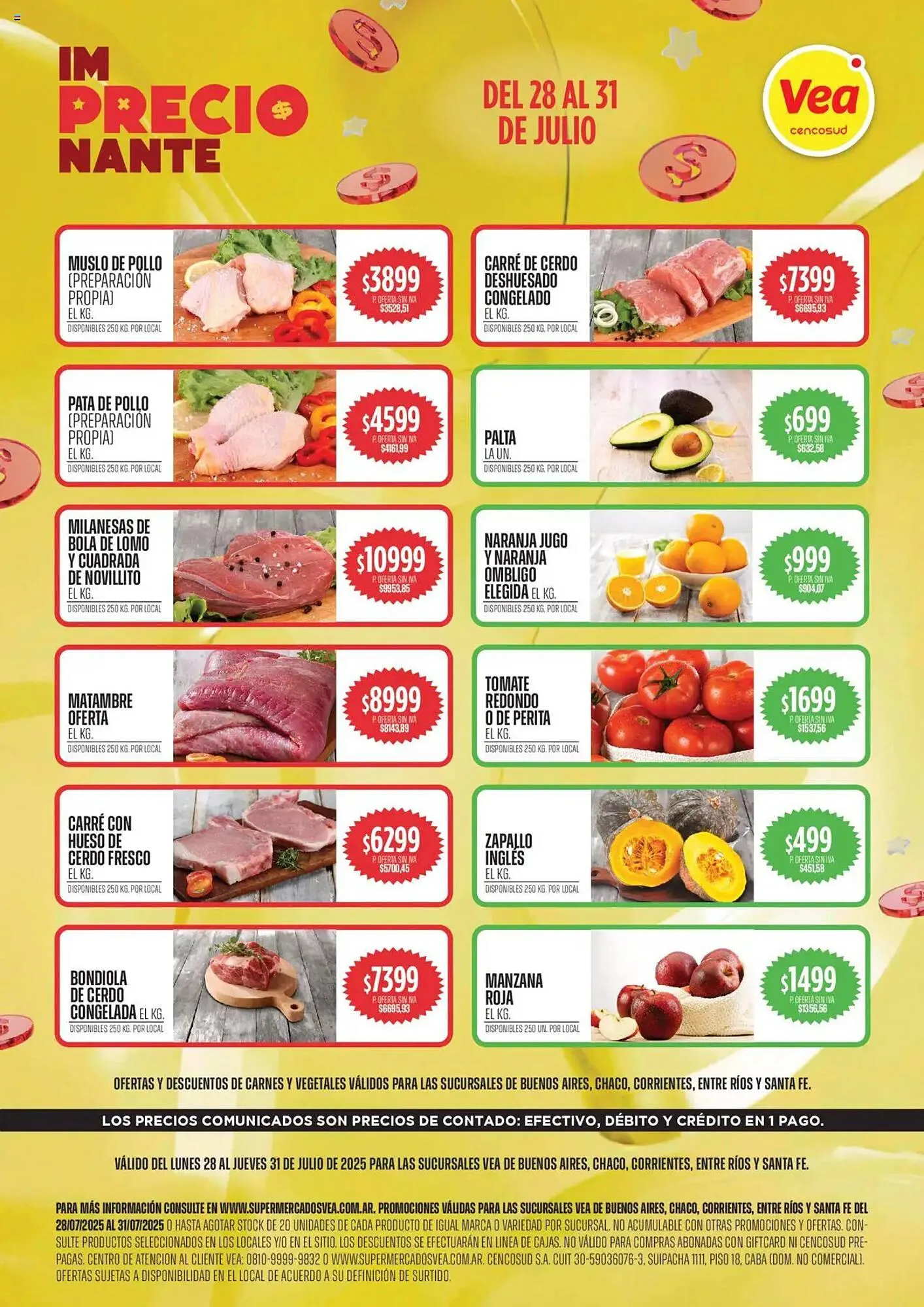 Ofertas de Catálogo Supermercados Vea 25 de julio al 31 de julio 2025 - Página 1 del catálogo