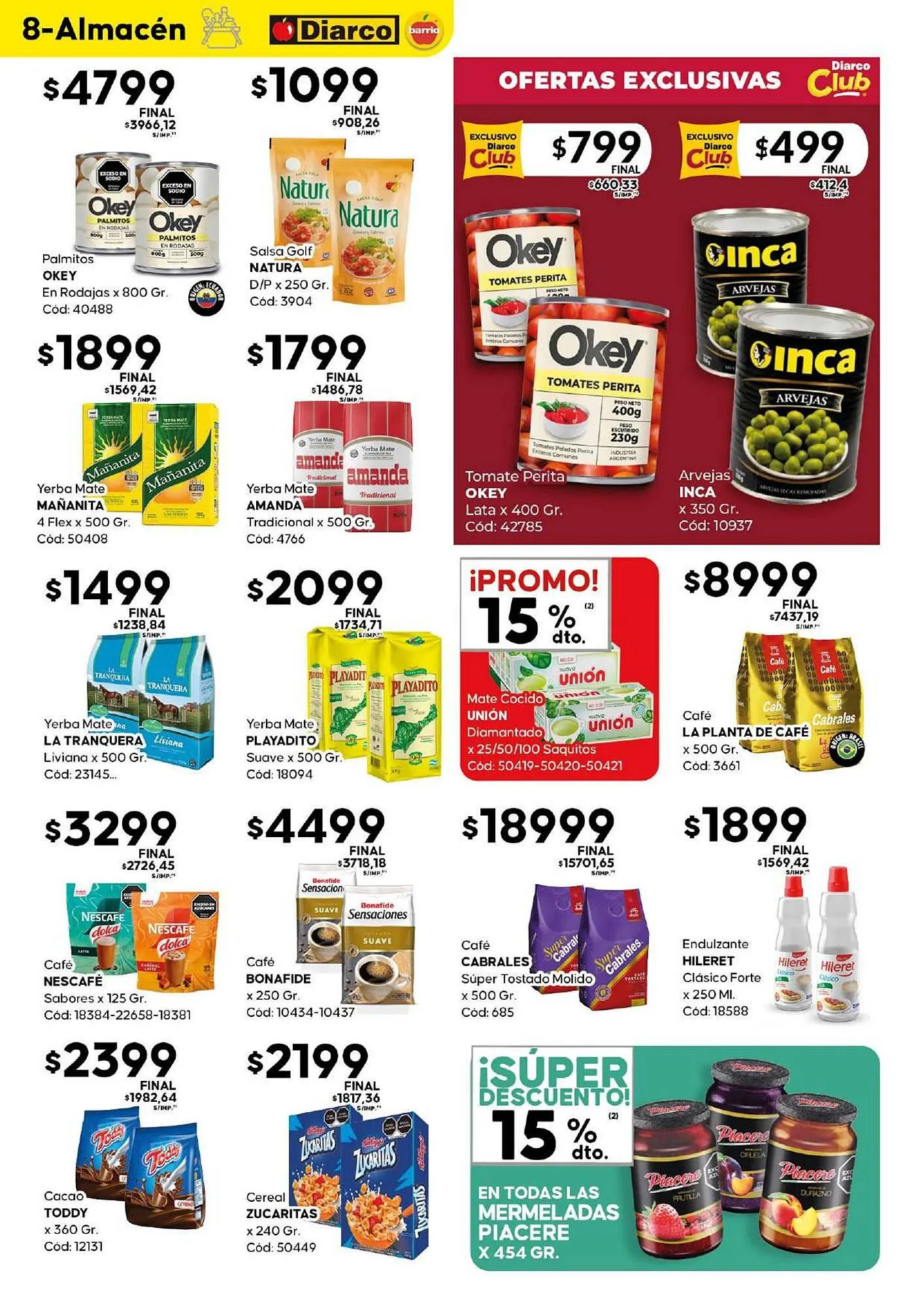 Ofertas de Catálogo Diarco 23 de junio al 29 de junio 2025 - Página 8 del catálogo