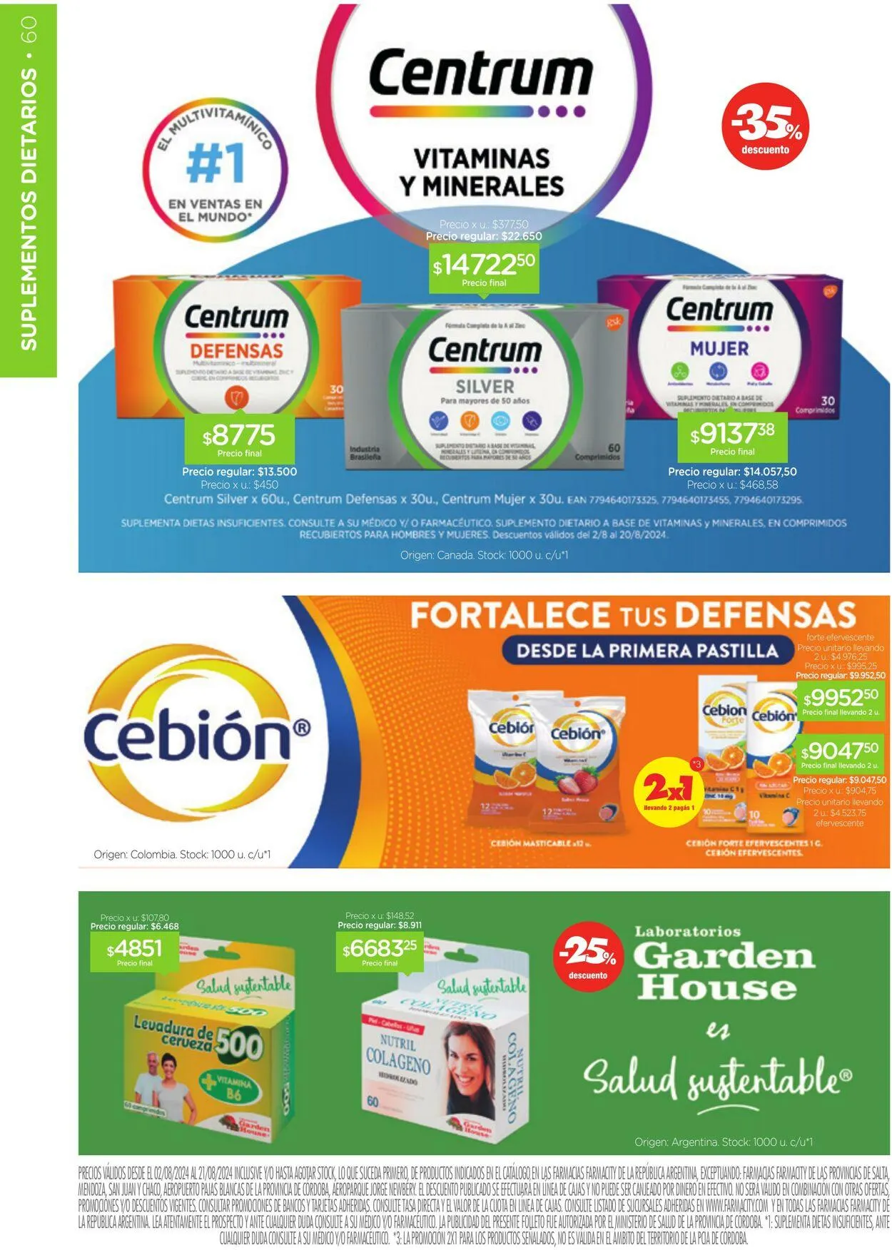 Ofertas de Farmacity 1 de agosto al 31 de agosto 2024 - Página 60 del catálogo