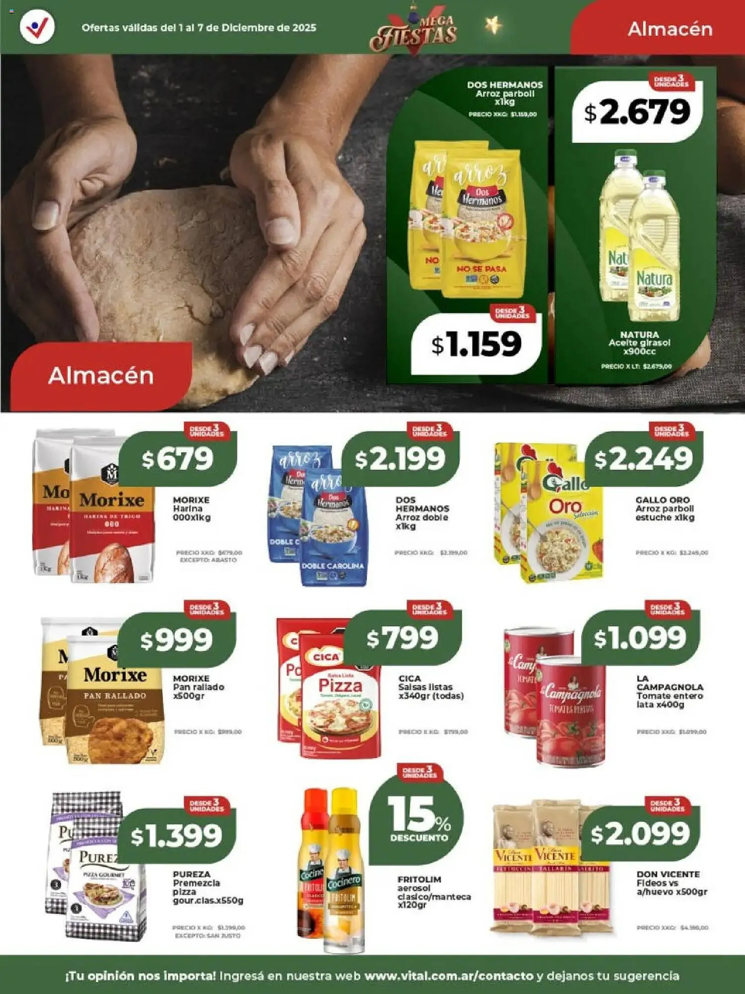 Ofertas de Catálogo Supermayorista Vital 1 de diciembre al 8 de diciembre 2025 - Página 13 del catálogo