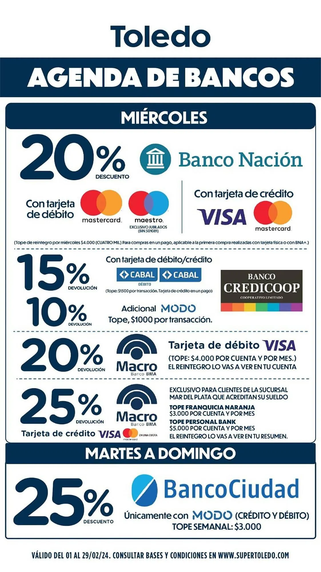 Ofertas de Catálogo Supermercados Toledo 14 de febrero al 29 de febrero 2024 - Página 2 del catálogo