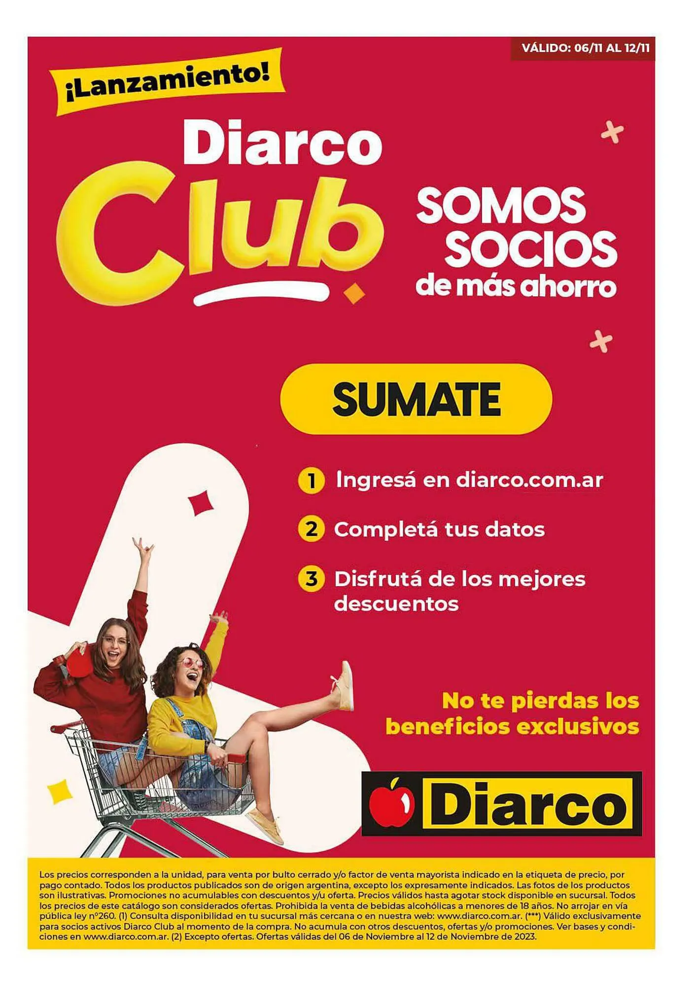Ofertas de Catálogo Diarco 6 de noviembre al 12 de noviembre 2023 - Página 1 del catálogo