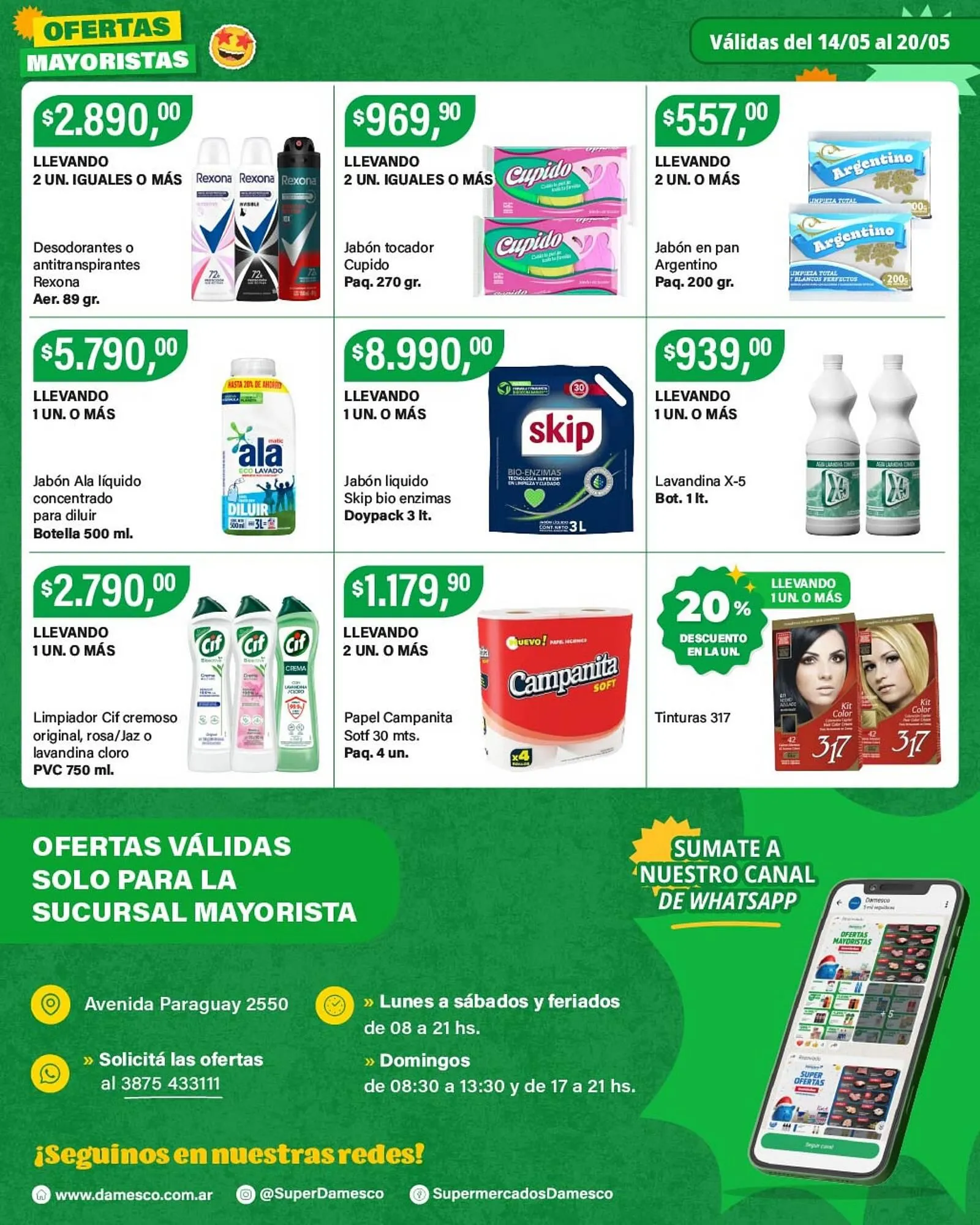 Ofertas de Catálogo Supermercados Damesco 14 de mayo al 20 de mayo 2026 - Página 8 del catálogo