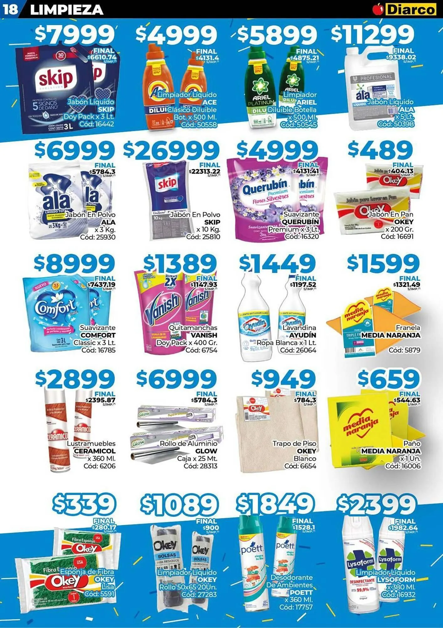 Ofertas de Catálogo Diarco 4 de agosto al 8 de agosto 2025 - Página 18 del catálogo