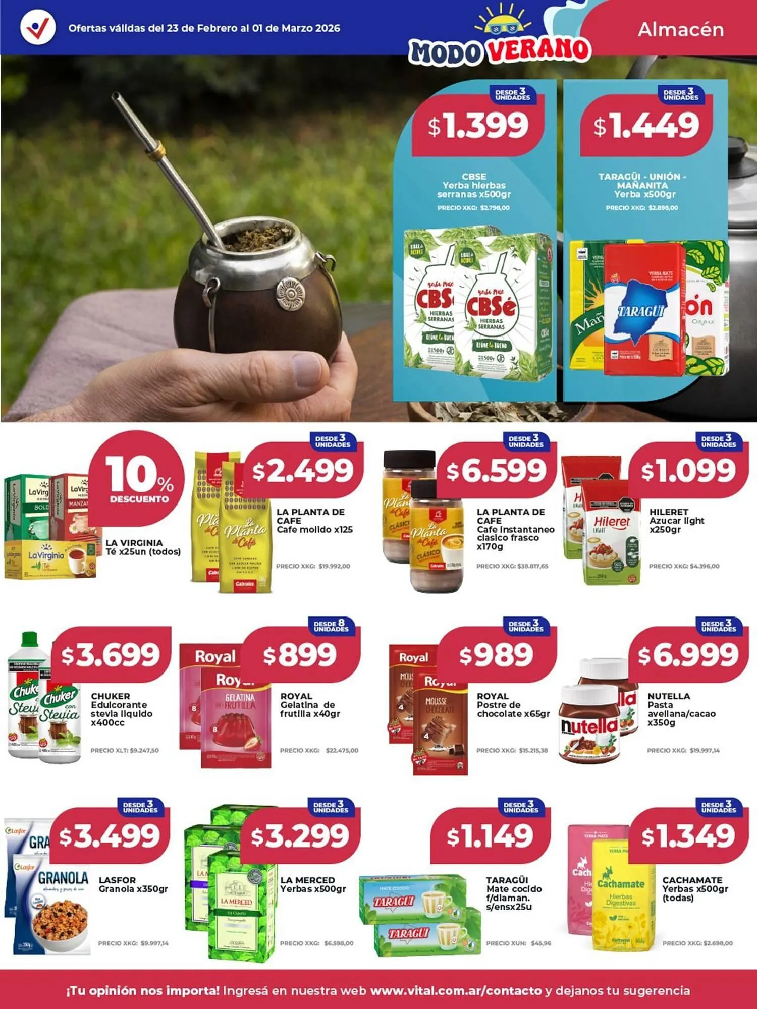 Ofertas de Catálogo Supermayorista Vital 23 de febrero al 1 de marzo 2026 - Página 8 del catálogo