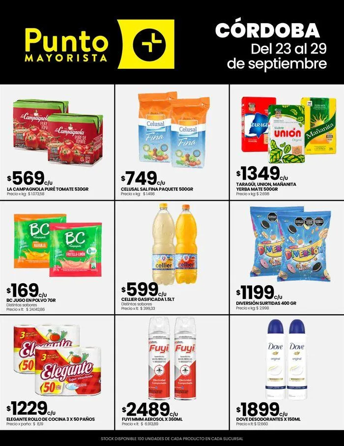 Ofertas de Ofertas Punto Mayorista 24 de septiembre al 8 de octubre 2024 - Página 1 del catálogo
