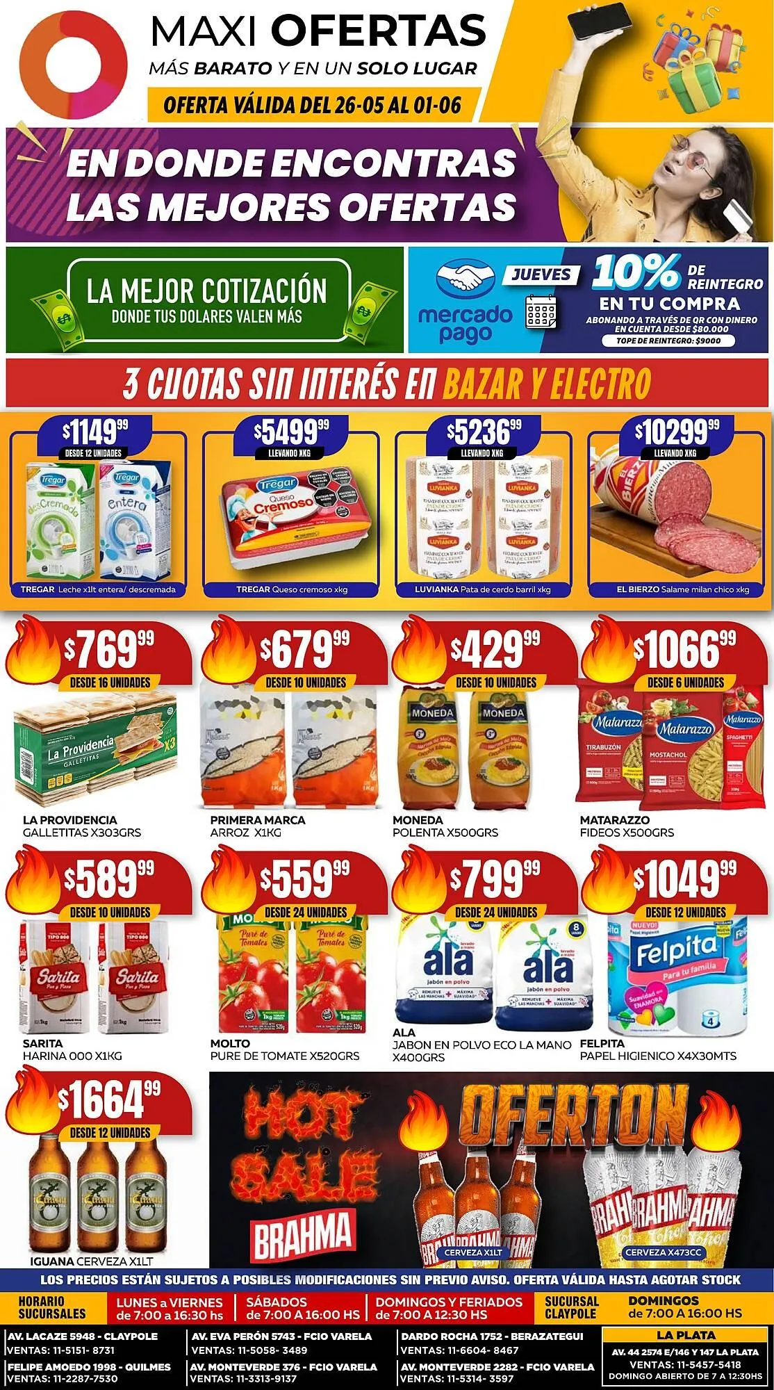 Ofertas de Catálogo Maxi Ofertas 26 de mayo al 1 de junio 2025 - Página 1 del catálogo