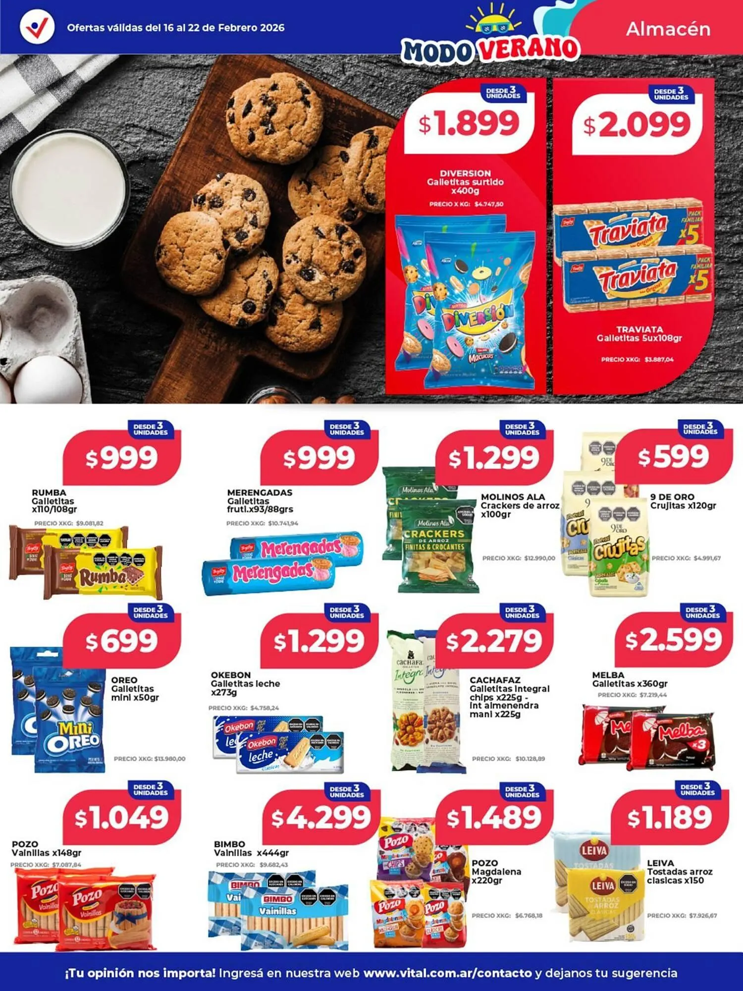 Ofertas de Catálogo Supermayorista Vital 16 de febrero al 22 de febrero 2026 - Página 9 del catálogo