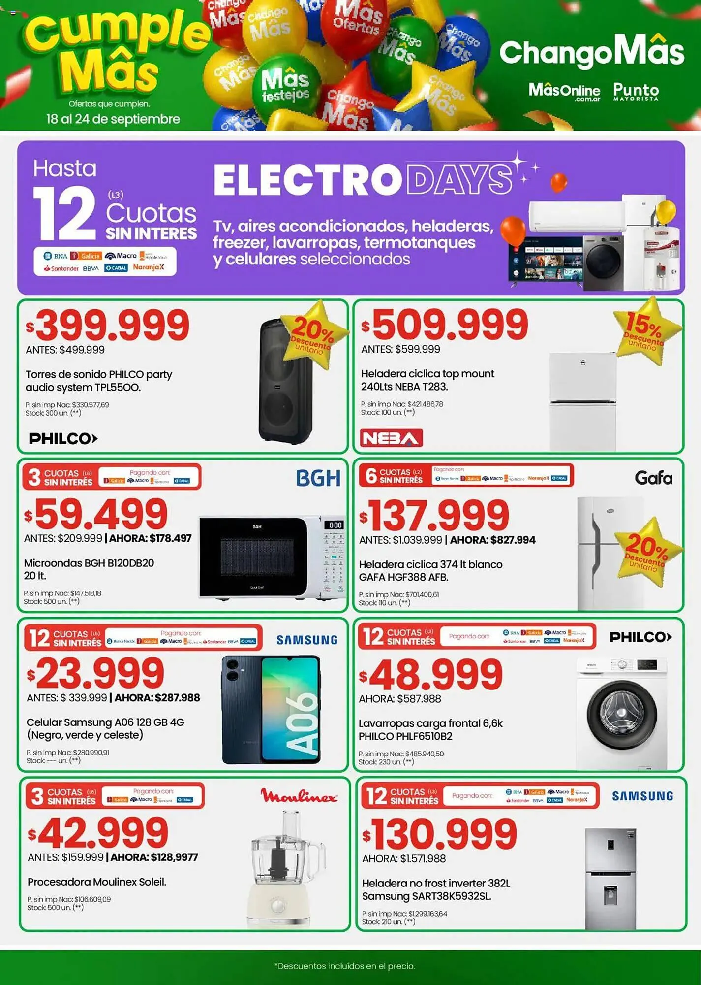 Ofertas de Catálogo Changomas 18 de septiembre al 24 de septiembre 2025 - Página 9 del catálogo