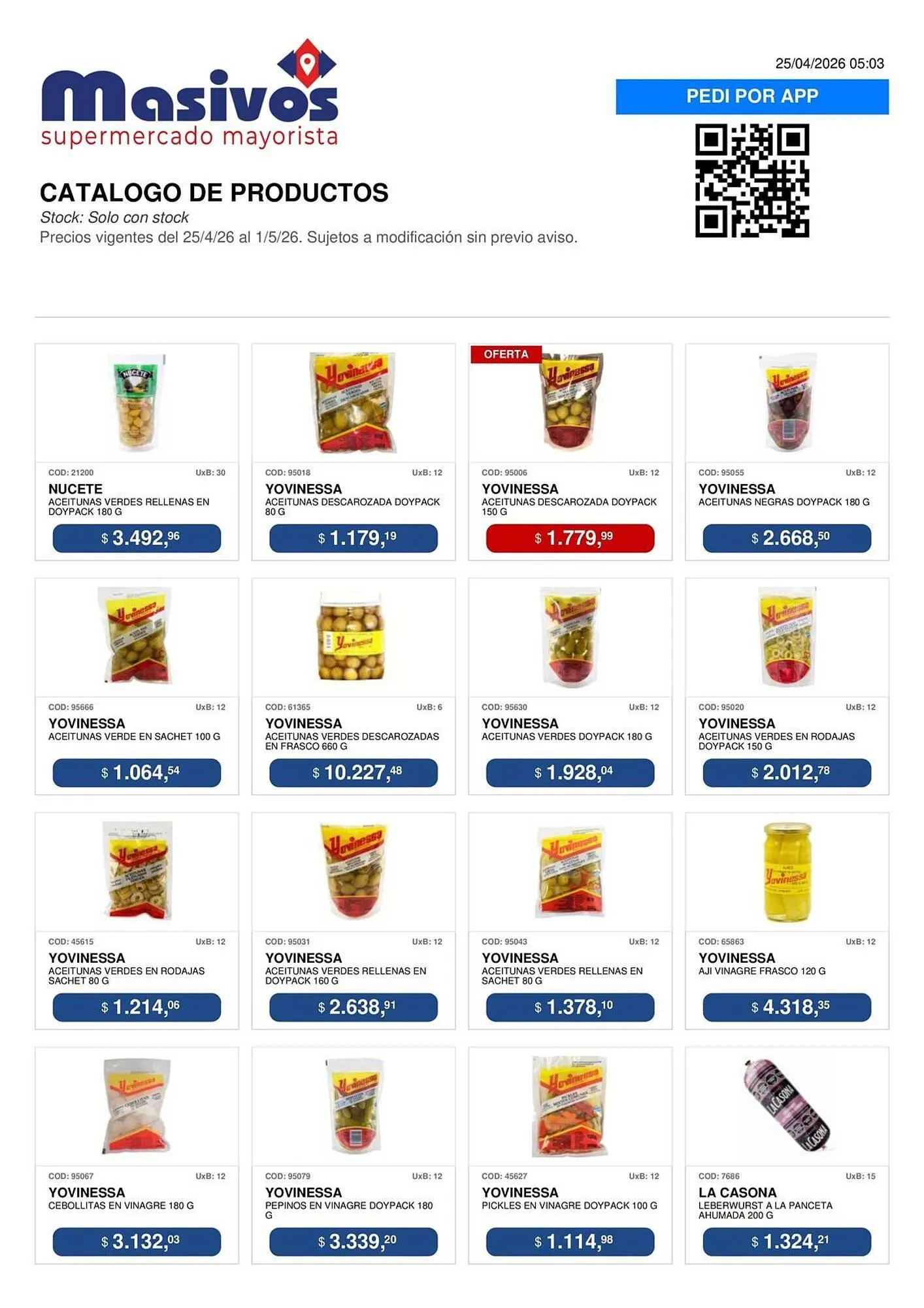 Ofertas de Catálogo Masivos 25 de abril al 1 de mayo 2026 - Página 134 del catálogo