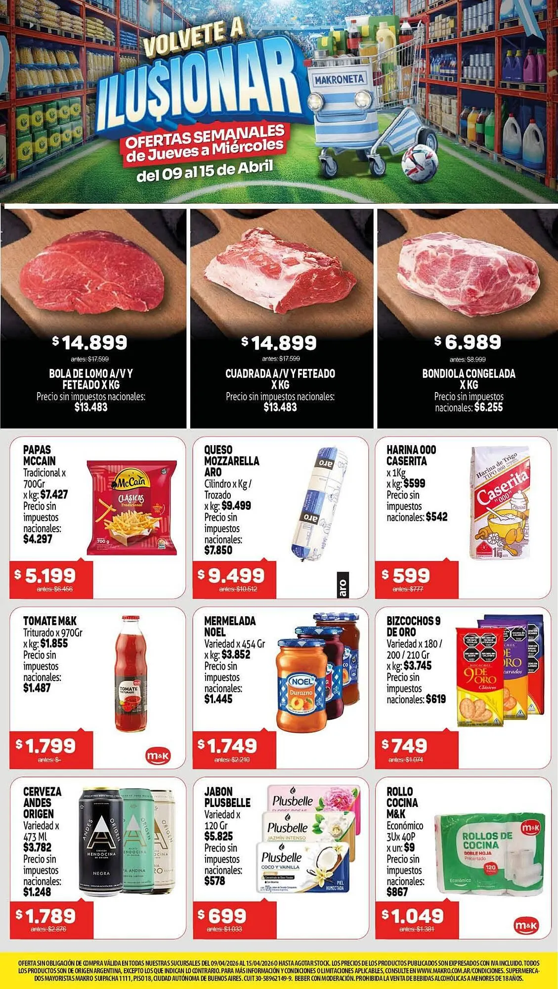 Ofertas de Catálogo Makro 9 de abril al 15 de abril 2026 - Página 1 del catálogo