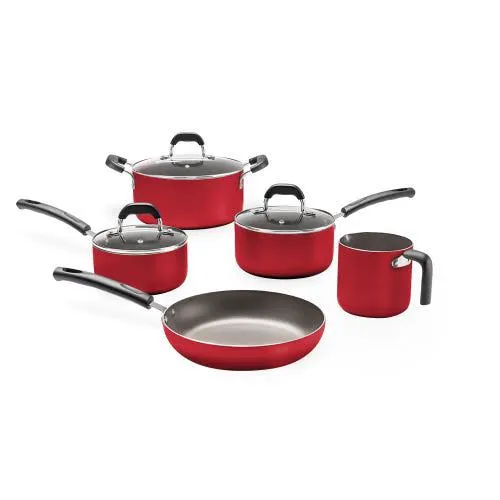 Batería de cocina Saffron rojo 5 piezas Brinox