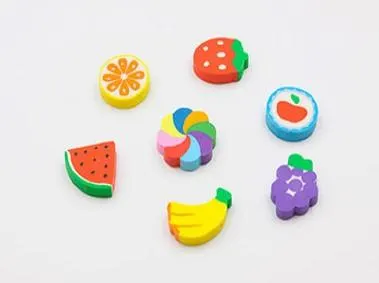 Gomas De Borrar Frutas Con Estuche