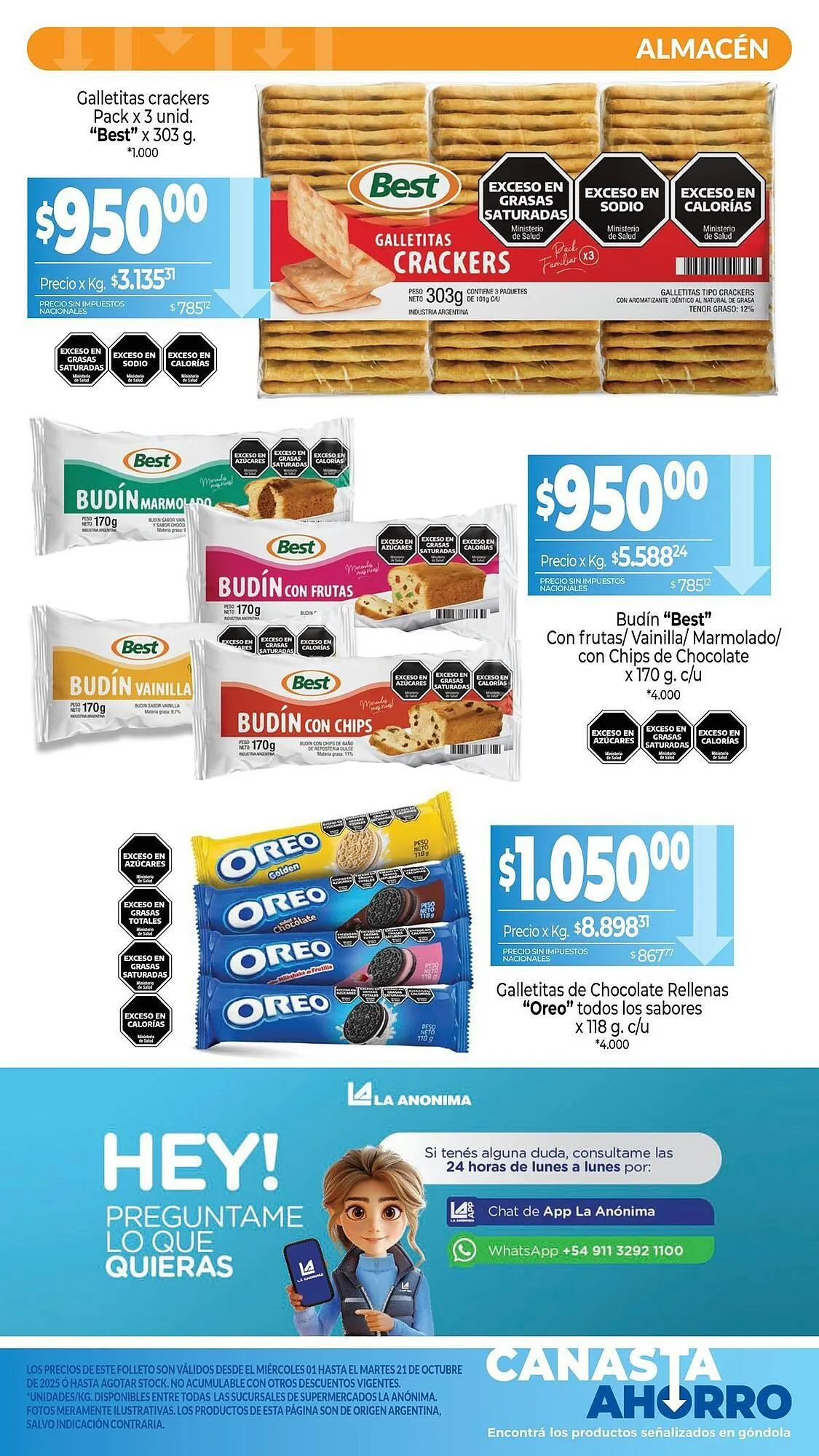 Ofertas de Catálogo La Anonima 1 de octubre al 21 de octubre 2025 - Página 7 del catálogo