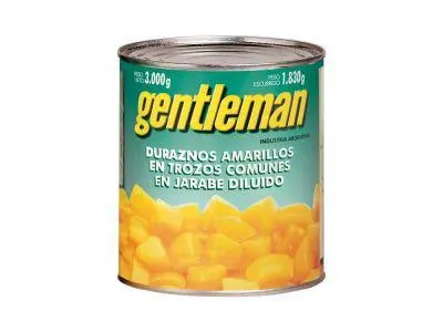 DURAZNO GENTLEMAN TROZOS 3 KG