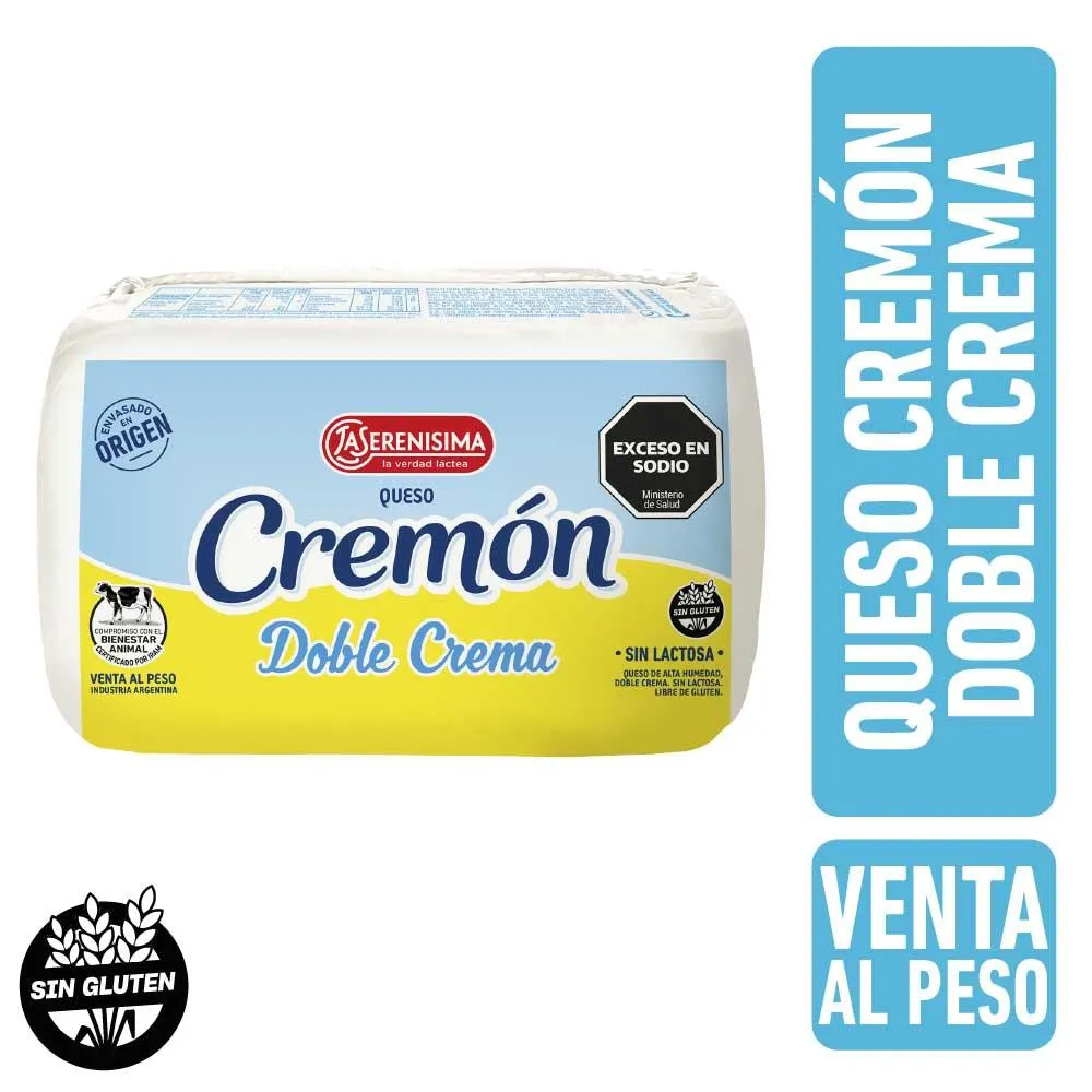 Queso Cremoso Cremón Doble Crema Paquete Por Kg La Serenisima