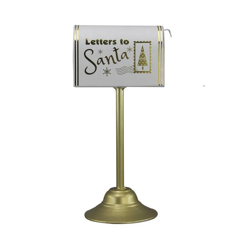 Buzon Pie Metálica Navidad