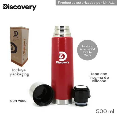 Termo Discovery T3 500ml 13614C Rojo