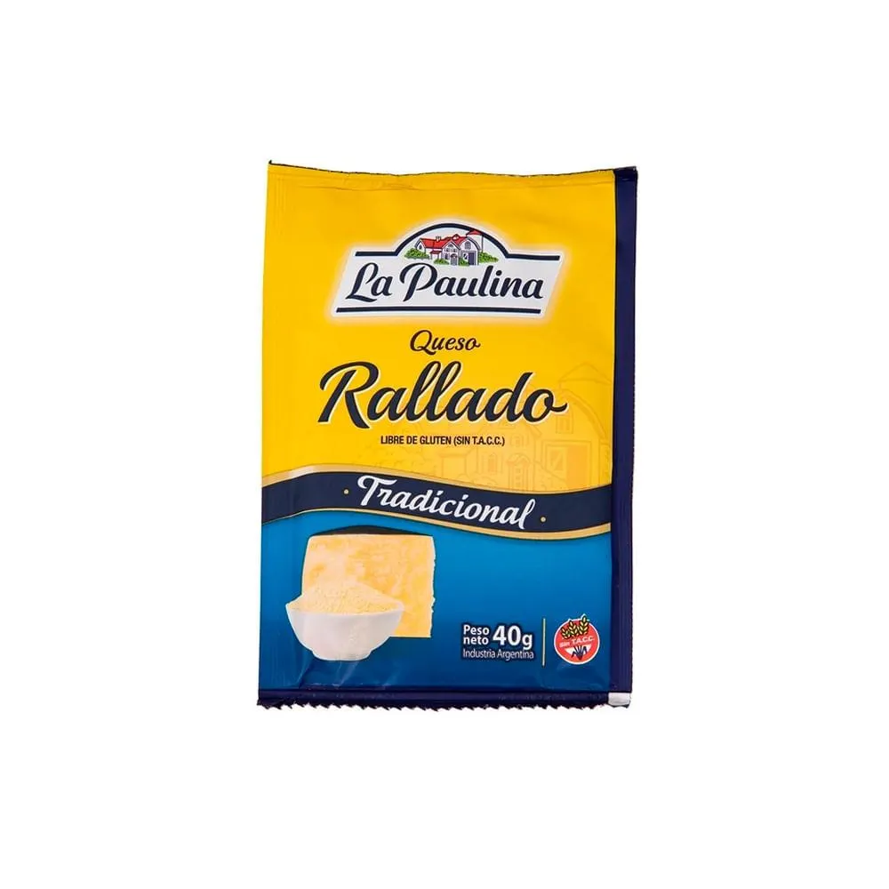 Queso Rallado La Paulina Sobre 40 G