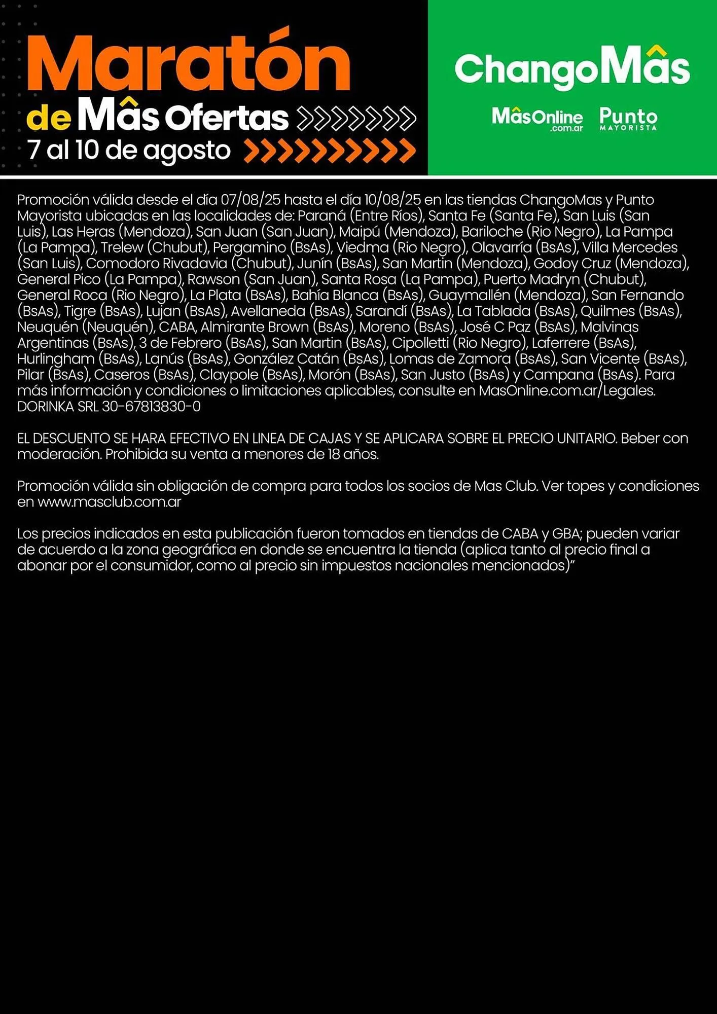 Ofertas de Catálogo Changomas 7 de agosto al 10 de agosto 2025 - Página 6 del catálogo