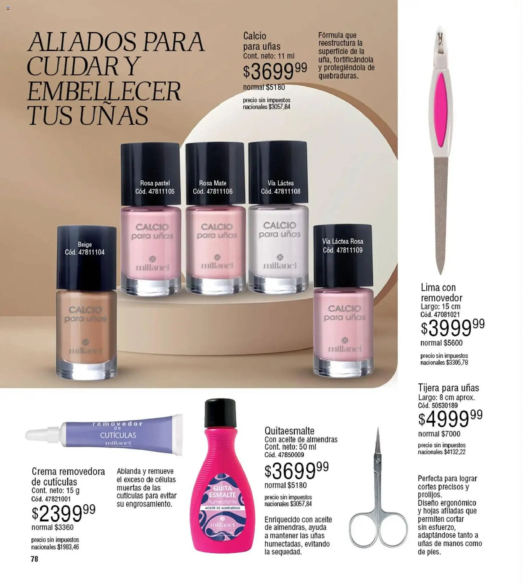 Ofertas de Catálogo Millanel Cosmética 30 de marzo al 27 de abril 2026 - Página 78 del catálogo