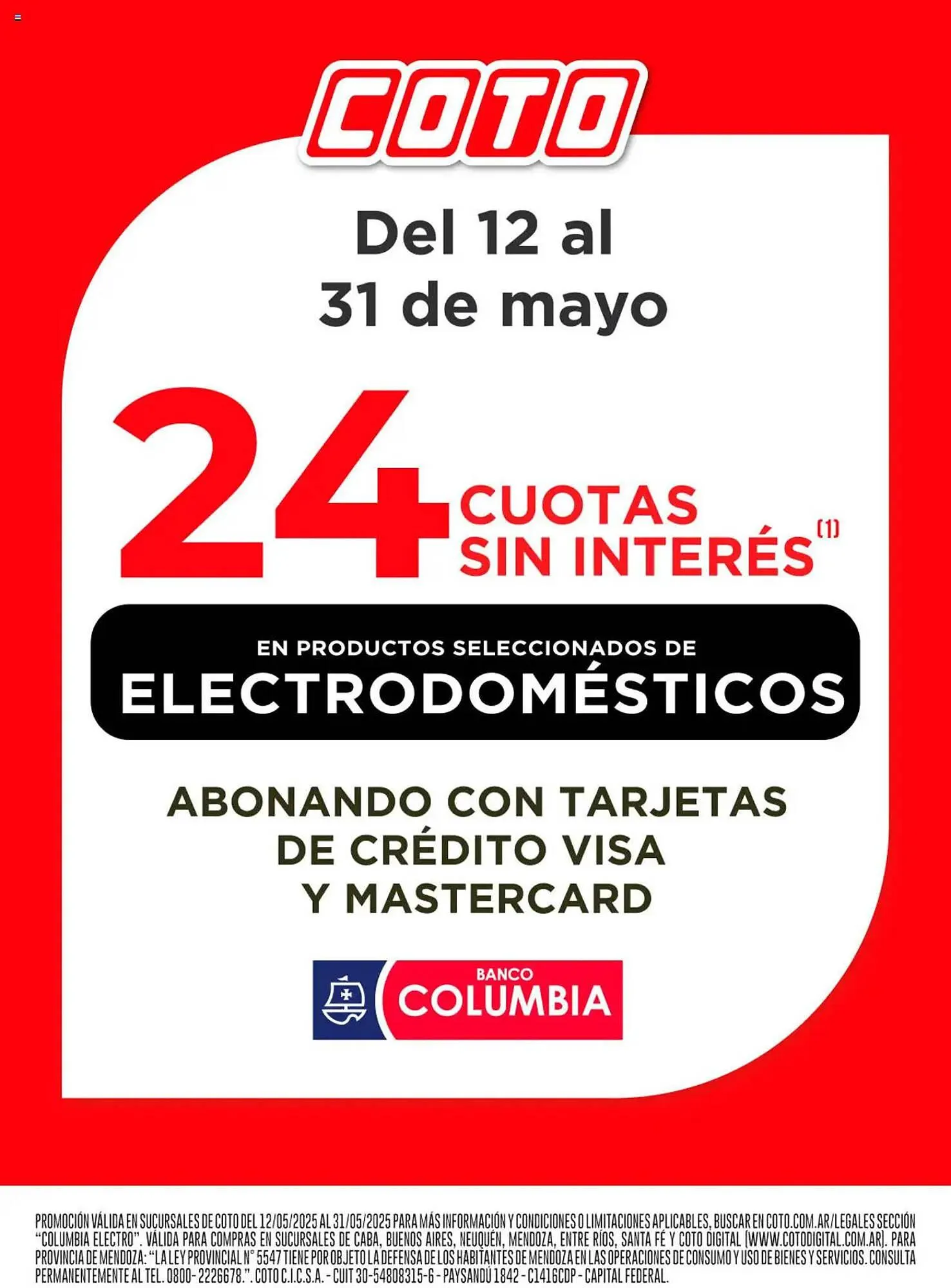 Ofertas de Catálogo Coto 12 de mayo al 1 de junio 2025 - Página 1 del catálogo