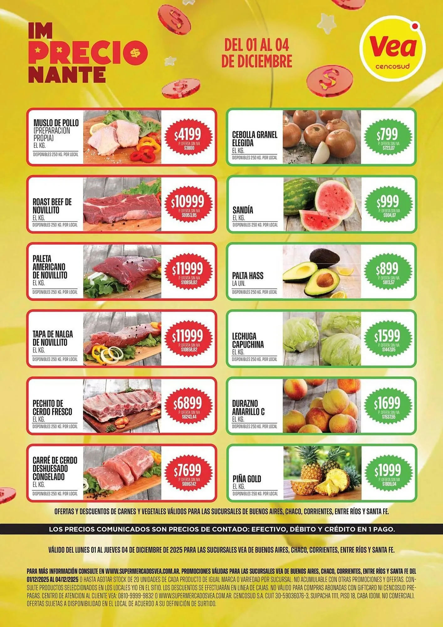 Ofertas de Catálogo Supermercados Vea 1 de diciembre al 4 de diciembre 2025 - Página 1 del catálogo