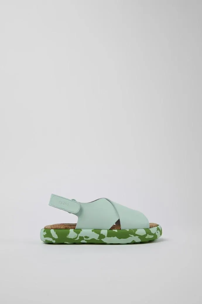 Pelotas Flota Sandalia de piel azul con tira en X