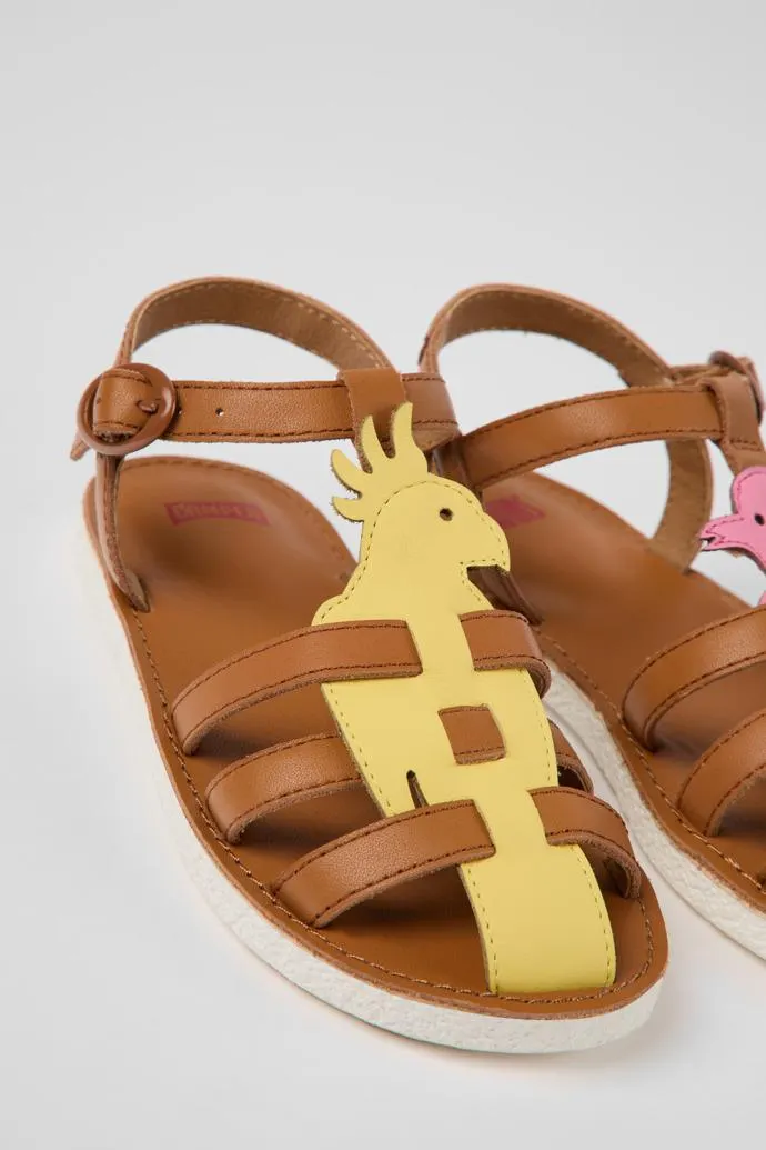 Twins Sandalias multicolores de piel para niños