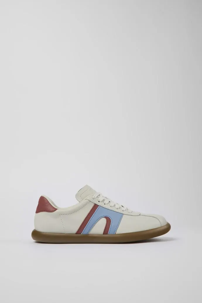 Sneaker de piel blanca para mujer