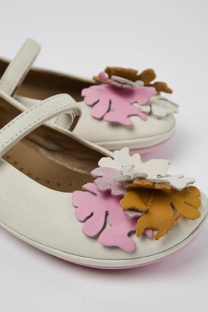 Twins Merceditas de piel blancas