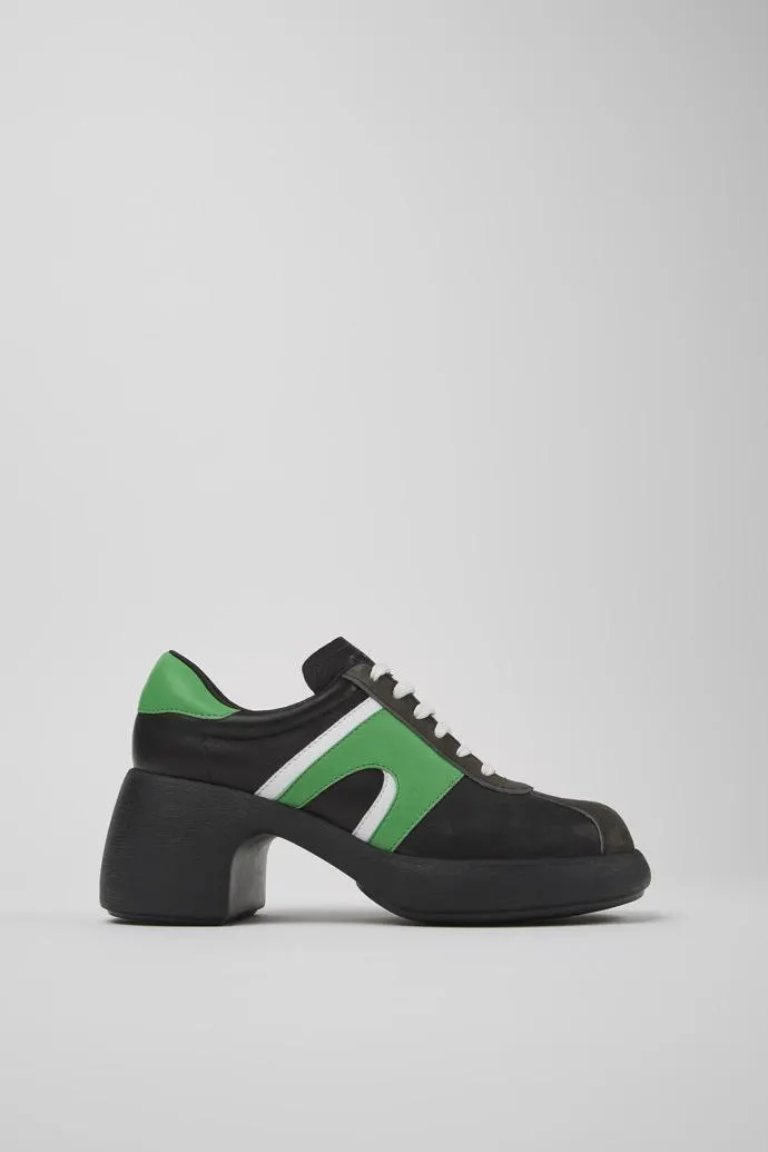 Thelma Zapato de piel/nobuk negro para mujer