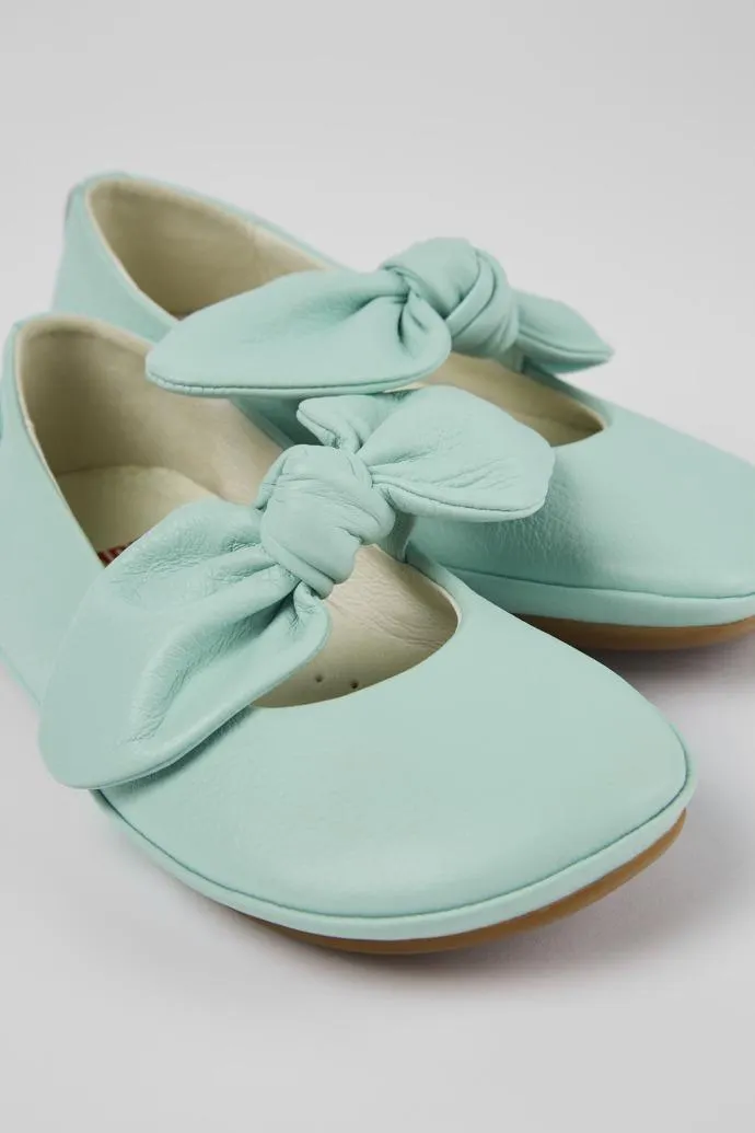 Right Merceditas de piel azules