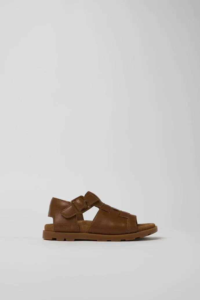 Brutus Sandal Sandalia de piel marrón
