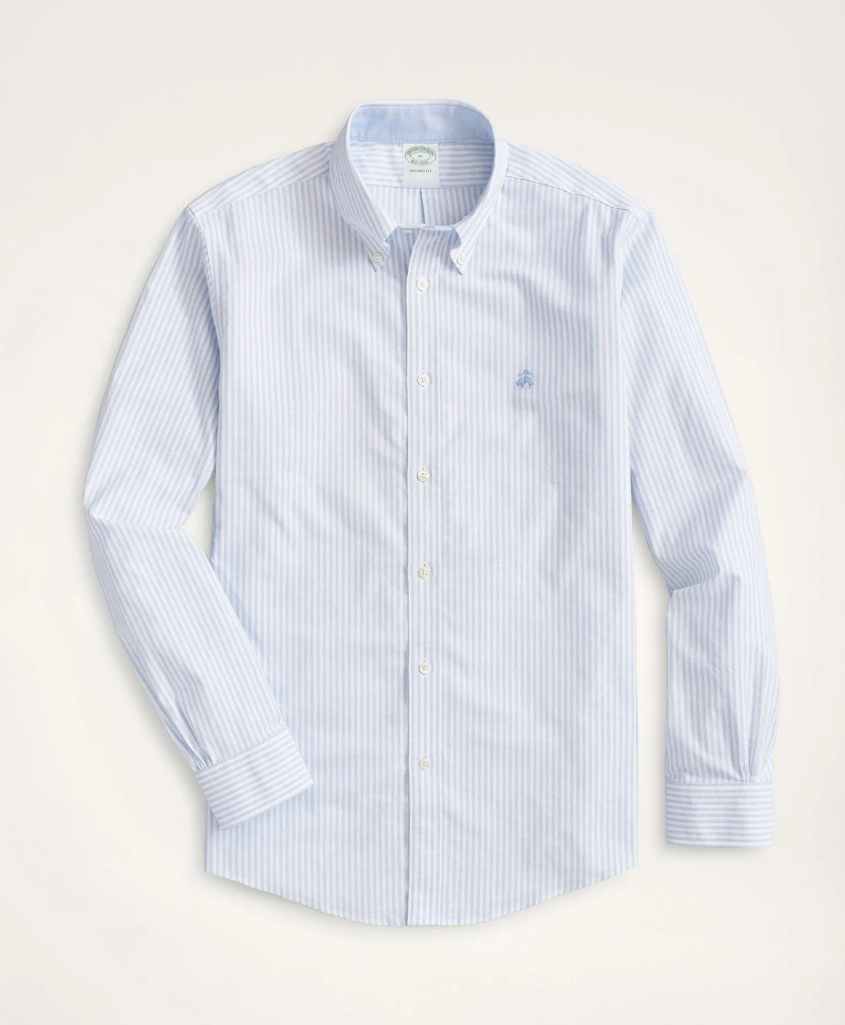 Stretch Non-Iron Oxford Button-Down Collar, Bengal Stripe Sport Shirt