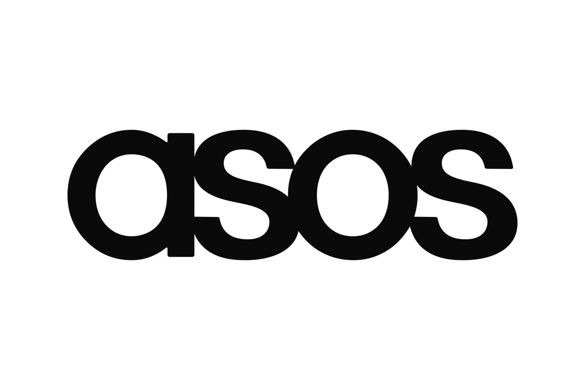 Asos logo. Current weekly ad